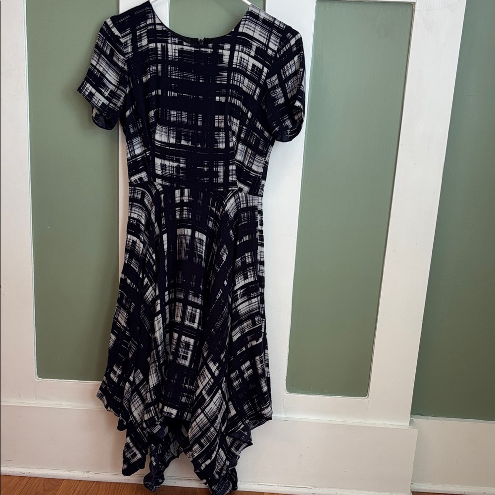 Corey Lynn Calter Black and White Asymmetrical Dress